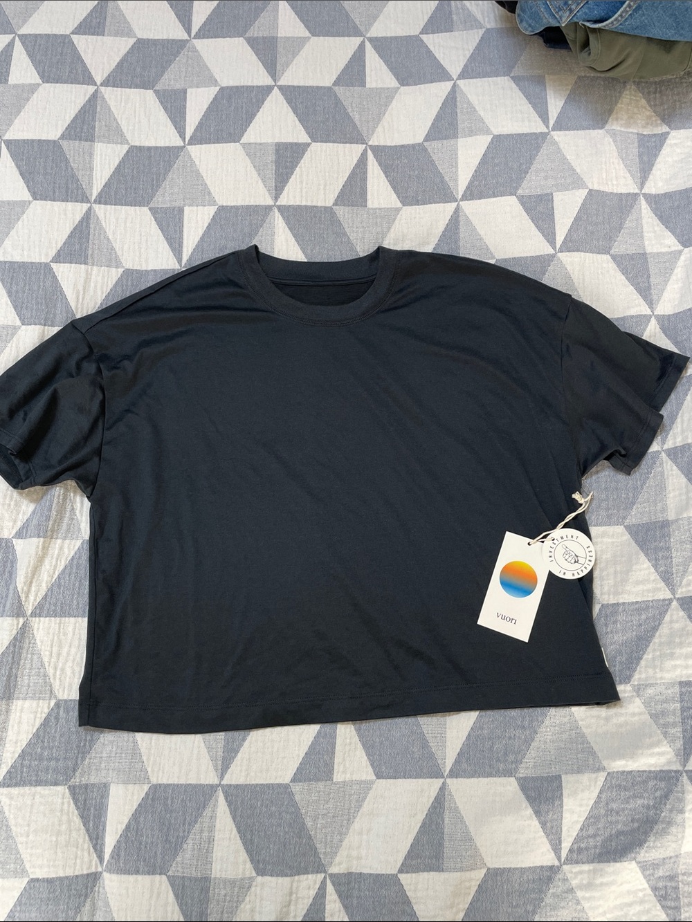 Vuori Energy Tee Black Heather Medium